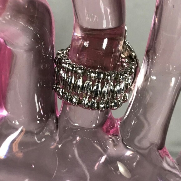 Jeweled Ladybug Stretch Band Adjustable Ring - Picture 5 of 5